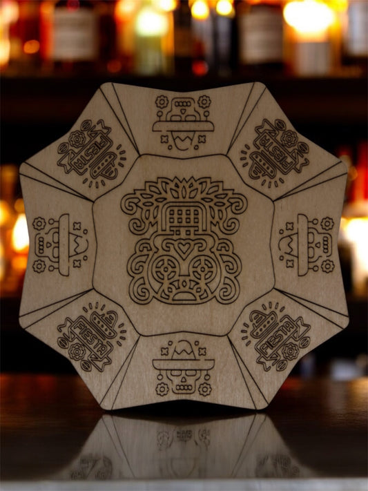 Zestaw 6 Podkładek pod Kubki Grawerowane